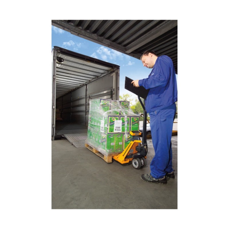 Transpalet manual cu funcție de cântărire, capacitate 2200 kg