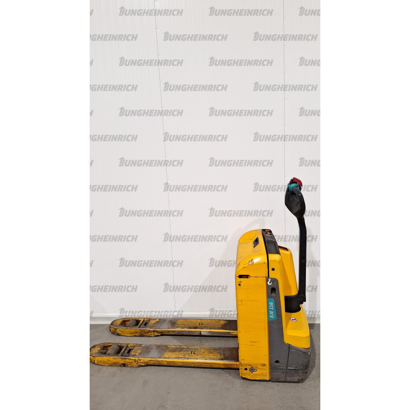 Transpalet electric pietonal Jungheinrich EJE 114 plumb-acid, capacitate de încărcare 1400 kg