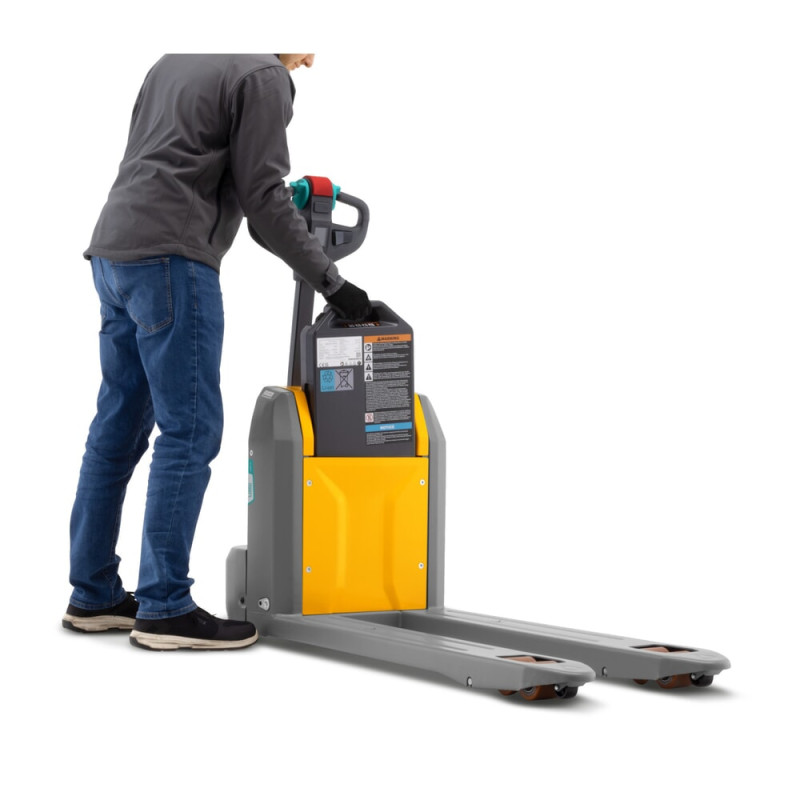 Transpalet electric Jungheinrich AME 15 Li-Ion, capacitate 1500 kg