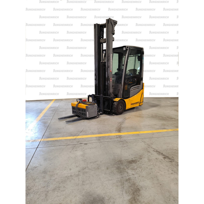 Electric counterbalance forklift Jungheinrich EFG 215, capacity 1500 kg, lift height 6000 mm