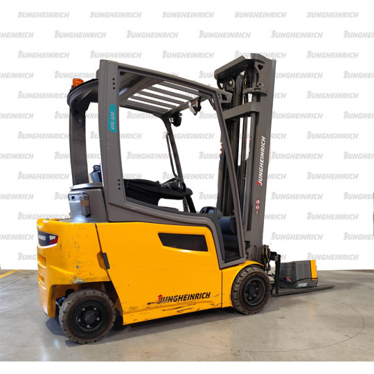 lectric counterbalance forklift Jungheinrich EFG 320, capacity 2000 kg, lift height 5500 mm
