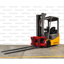 USED Electric counterbalance forklift Jungheinrich EFG 215, capacity 1500 kg, lift height 4640 mm