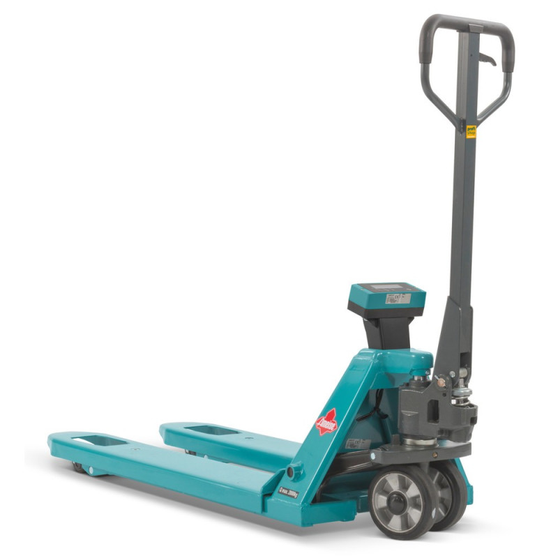 Weighing hand pallet truck Ameise PTM 2.0, capacity 2,000 kg, forks length 1150 mm