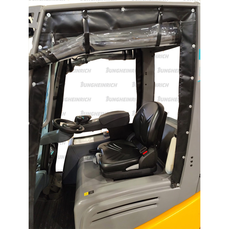 Electrostivuitor Jungheinrich EFG 220, capacitate 2000 kg, înălțime de ridicare 4400 mm