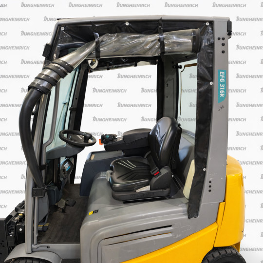 Electrostivuitor Jungheinrich EFG 316k, capacitate 1600 kg, înălțime de ridicare 4640 mm
