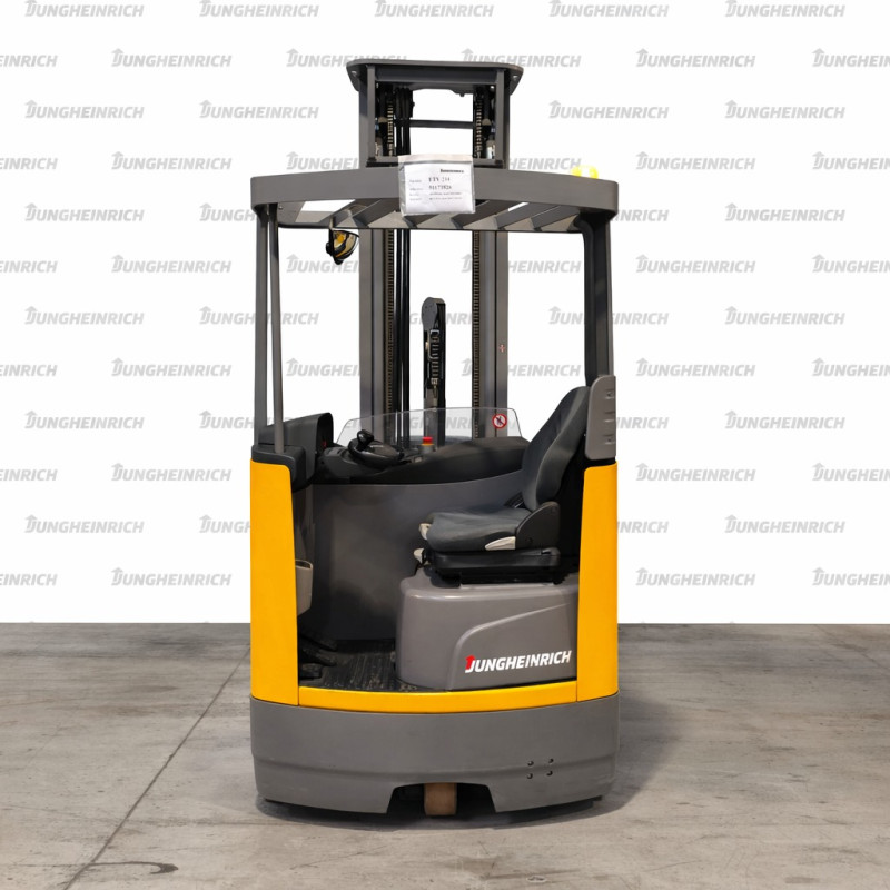 Stivuitor electric Jungheinrich ETV 214, capacitate 1400 kg, catarg triplex, înălțime ridicare 7100 mm