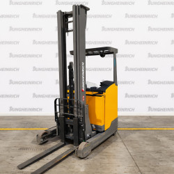 Reach truck Jungheinrich ETV 214, capacity 1400 kg, lift height 7100 mm