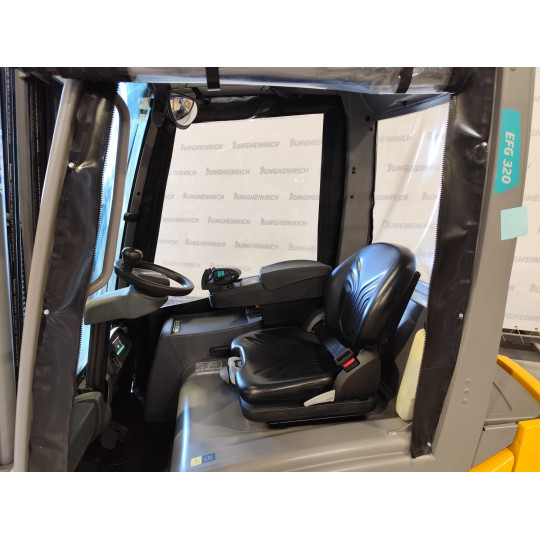 Electric counterbalance forklift Jungheinrich EFG 320, capacity 2000 kg, lift height 5500 mm