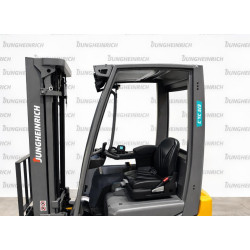 USED Electric counterbalance forklift Jungheinrich EFG 215, capacity 1500 kg, lift height 4640 mm