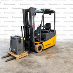 Electric counterbalance forklift Jungheinrich EFG 115, capacity 1500 kg, lift height 4500 mm