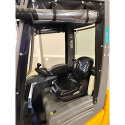 USED Electric counterbalance forklift Jungheinrich EFG 215, capacity 1500 kg, lift height 4800 mm