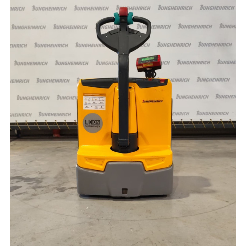Transpalet electric Jungheinrich, capacitate 1400 kg, EJE 114 Li-ion