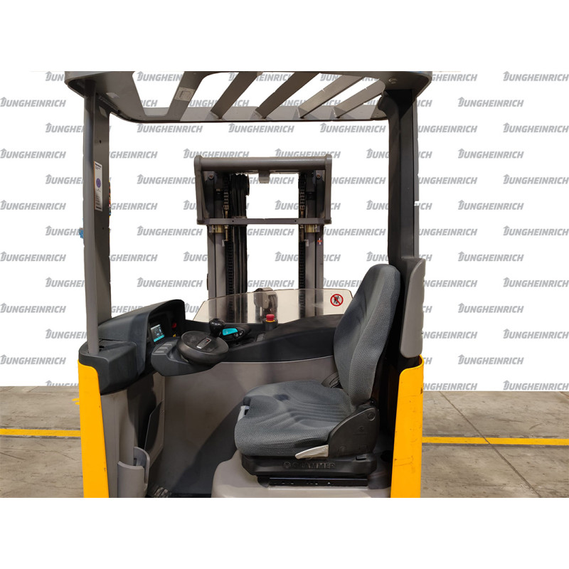 Stivuitor electric Jungheinrich ETV 112, capacitate 1200 kg, catarg triplex, înălțime ridicare 4550 mm