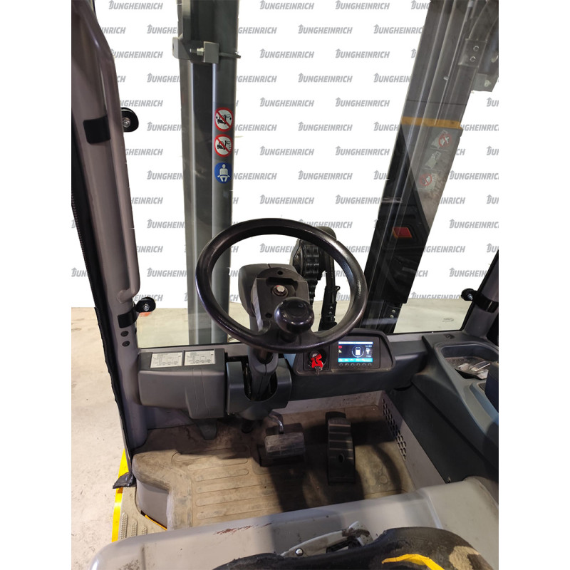 Electric counterbalance forklift EFG 430k li-ion, capacity 3000 kg, lift height 3100 mm