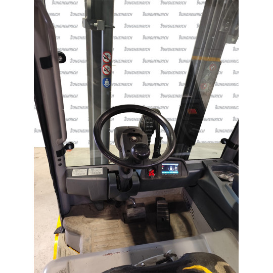 Electric counterbalance forklift EFG 430k li-ion, capacity 3000 kg, lift height 3100 mm