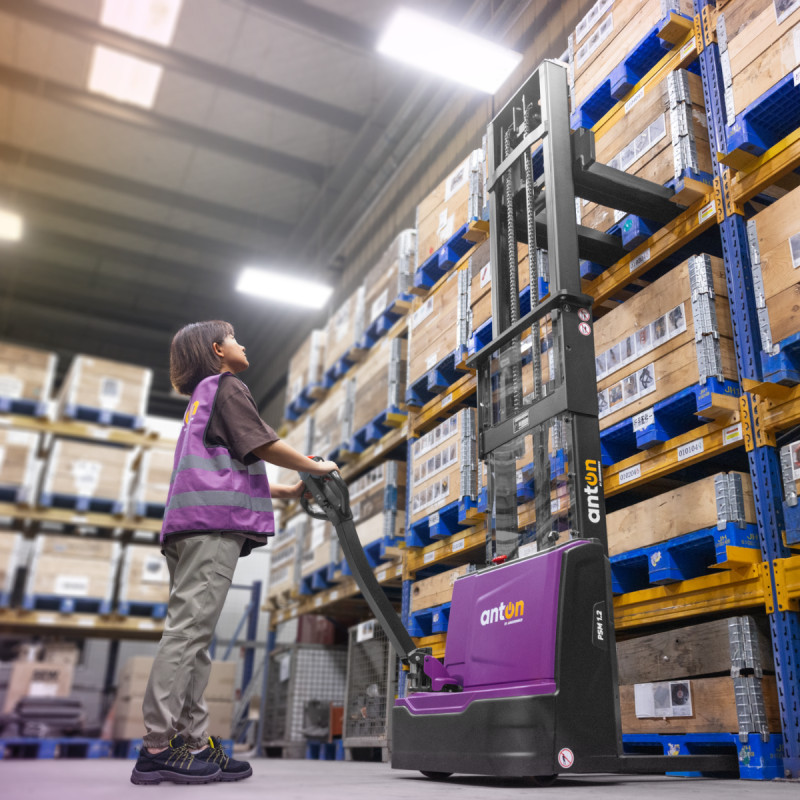 Electric Pedestrian Stacker PSM 1.2 | 1200 kg | Li-ion | AntOn by Jungheinrich