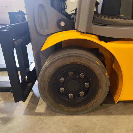 Electric counterbalance forklift Jungheinrich EFG 215, capacity 1500 kg, lift height 4000 mm