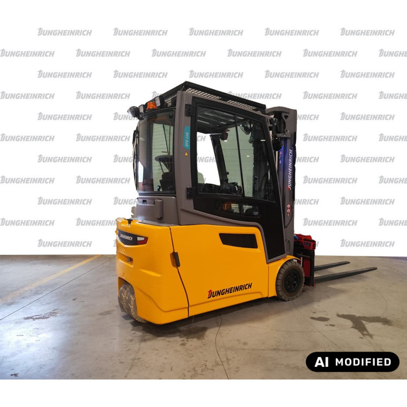 Electric counterbalance forklift Jungheinrich EFG 216, capacity 1600 kg, lift height 4800 mm