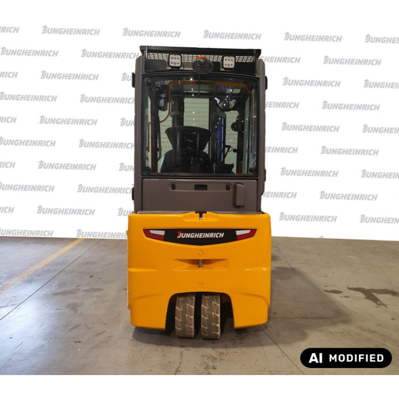 Electrostivuitor Jungheinrich EFG 216, capacitate 1600 kg, înălțime de ridicare 4800 mm
