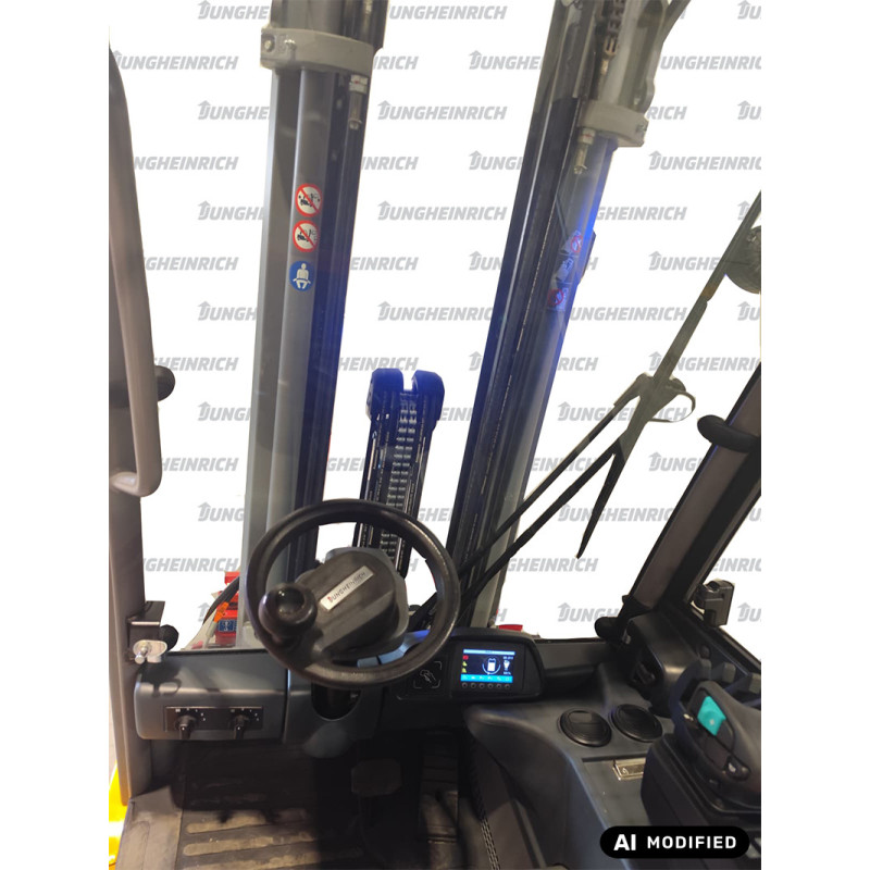 Electric counterbalance forklift Jungheinrich EFG 216, capacity 1600 kg, lift height 4800 mm