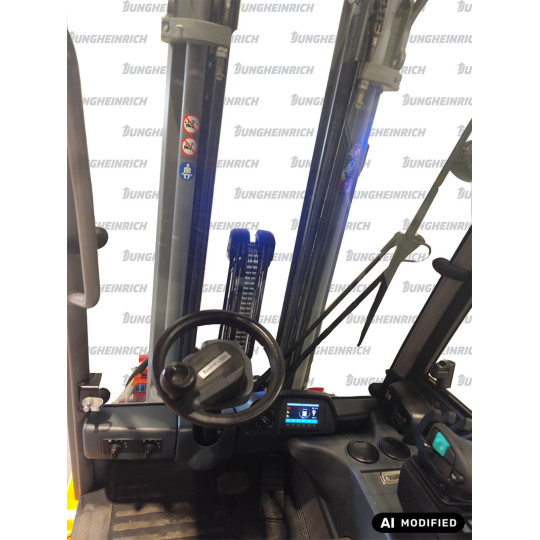 Electric counterbalance forklift Jungheinrich EFG 216, capacity 1600 kg, lift height 4800 mm