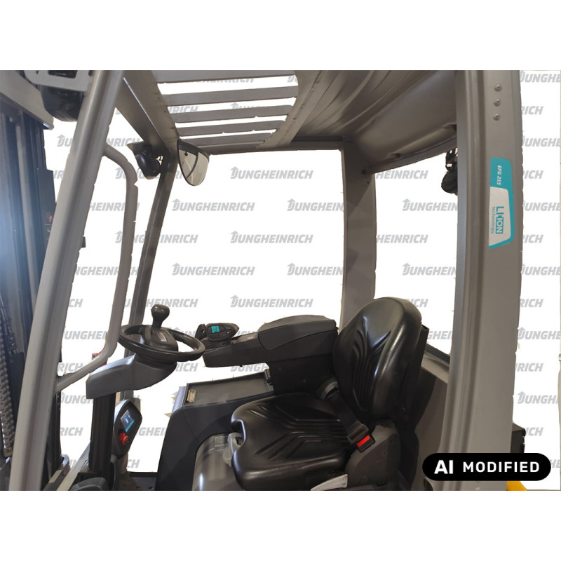 Electric counterbalance forklift Jungheinrich EFG 215, capacity 1500 kg, lift height 4000 mm