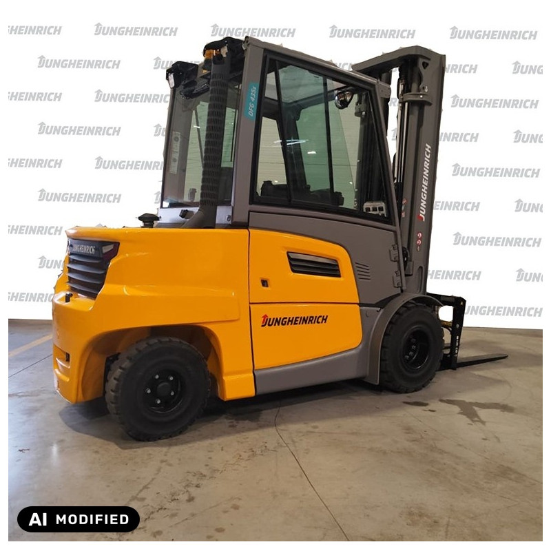 Diesel counterbalance forklift Jungheinrich DFG 435s, capacity 3500 kg, lift height 5500 mm