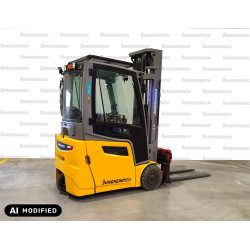 Electric counterbalance forklift Jungheinrich EFG 213, capacity 1300 kg, lift height 5500 mm
