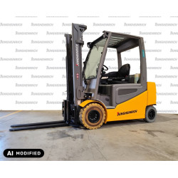 Electric counterbalance forklift Jungheinrich EFG 425, capacity 2500 kg, lift height 3300 mm