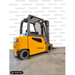 Electric counterbalance forklift Jungheinrich EFG 425, capacity 2500 kg, lift height 3300 mm