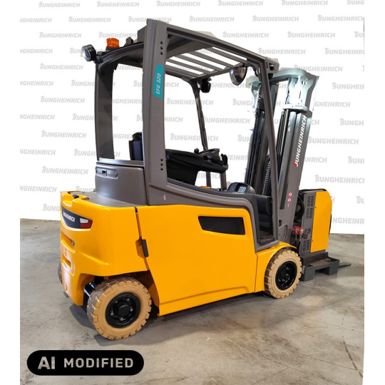 REFURBISHED Electric counterbalance forklift Jungheinrich EFG 320, capacity 2000 kg, lift height 4400 mm