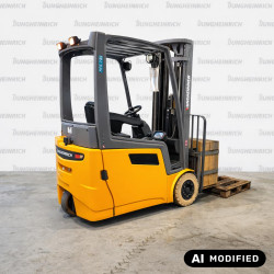 Electric counterbalance forklift Jungheinrich EFG 218k, capacity 1800 kg, lift height 5000 mm