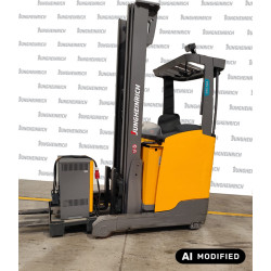 Stivuitor electric Jungheinrich ETV 210, capacitate 1000 kg, catarg triplex, înălțime ridicare 6500 mm