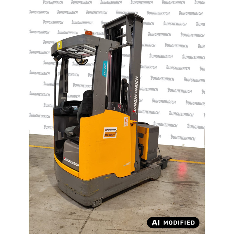 Reach truck Jungheinrich ETV 210, capacity 1000 kg, lift height 6500 mm