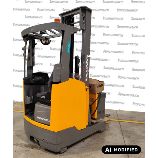Reach truck Jungheinrich ETV 210, capacity 1000 kg, lift height 6500 mm