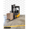 USED Electric counterbalance forklift Jungheinrich EFG 215, capacity 1500 kg, lift height 4800 mm