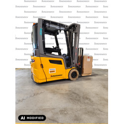 USED Electric counterbalance forklift Jungheinrich EFG 215, capacity 1500 kg, lift height 4800 mm