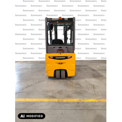 USED Electric counterbalance forklift Jungheinrich EFG 215, capacity 1500 kg, lift height 4800 mm