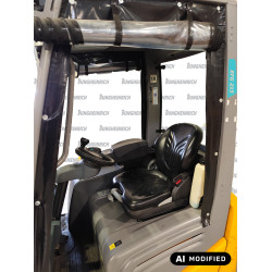 USED Electric counterbalance forklift Jungheinrich EFG 215, capacity 1500 kg, lift height 4800 mm
