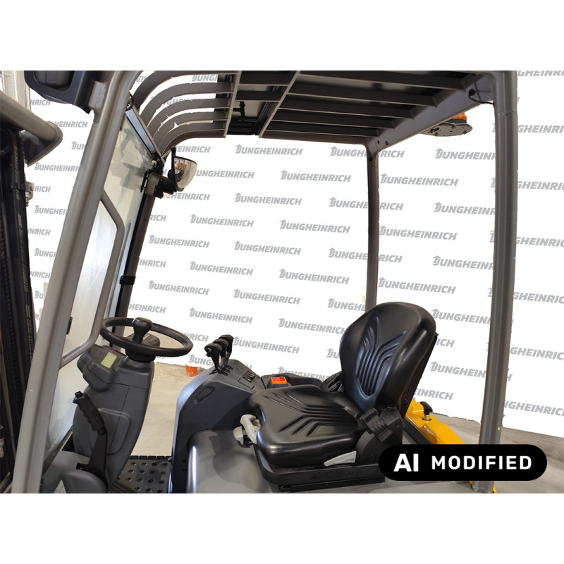 Electric counterbalance forklift Jungheinrich EFG 115, capacity 1500 kg, lift height 4500 mm