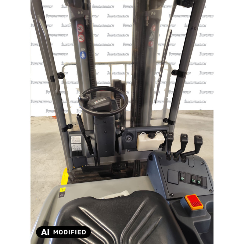 Electric counterbalance forklift Jungheinrich EFG 115, capacity 1500 kg, lift height 4500 mm