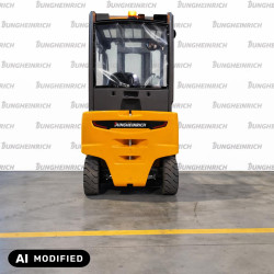 Electrostivuitor Jungheinrich EFG 320, capacitate 2000 kg, înălțime de ridicare 5500 mm
