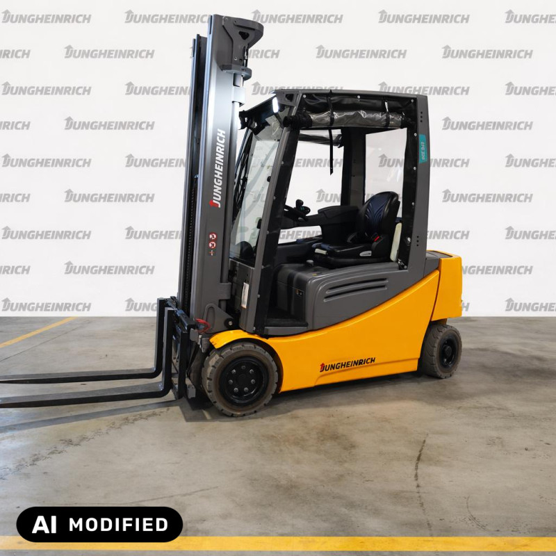 Electrostivuitor Jungheinrich EFG 320, capacitate 2000 kg, înălțime de ridicare 5500 mm