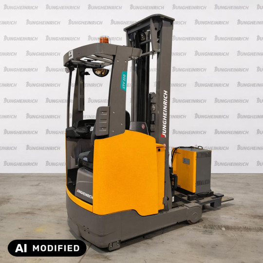 Stivuitor electric Jungheinrich ETV 210, capacitate 1000 kg, catarg triplex, înălțime ridicare 6500 mm