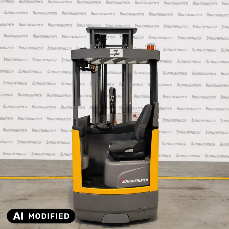Reach truck Jungheinrich ETV 210, capacity 1000 kg, lift height 6500 mm
