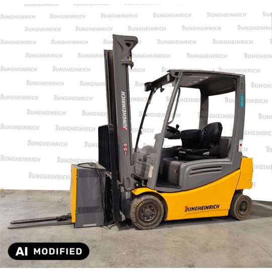 Electrostivuitor Jungheinrich EFG 316k, capacitate 1600 kg, înălțime de ridicare 3700 mm