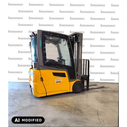 Electrostivuitor Jungheinrich EFG 216k, capacitate 1600 kg, înălțime de ridicare 3300 mm