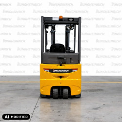 USED Electric counterbalance forklift Jungheinrich EFG 215, capacity 1500 kg, lift height 4640 mm