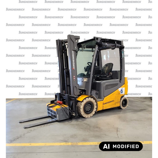 Electric counterbalance forklift EFG 430k li-ion, capacity 3000 kg, lift height 3100 mm