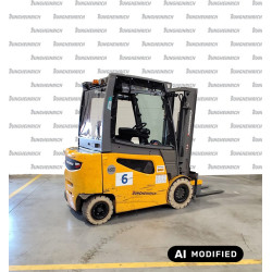 Electric counterbalance forklift EFG 430k li-ion, capacity 3000 kg, lift height 3100 mm